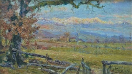 Oreste Paltrinieri — Paesaggio di Garfagnana